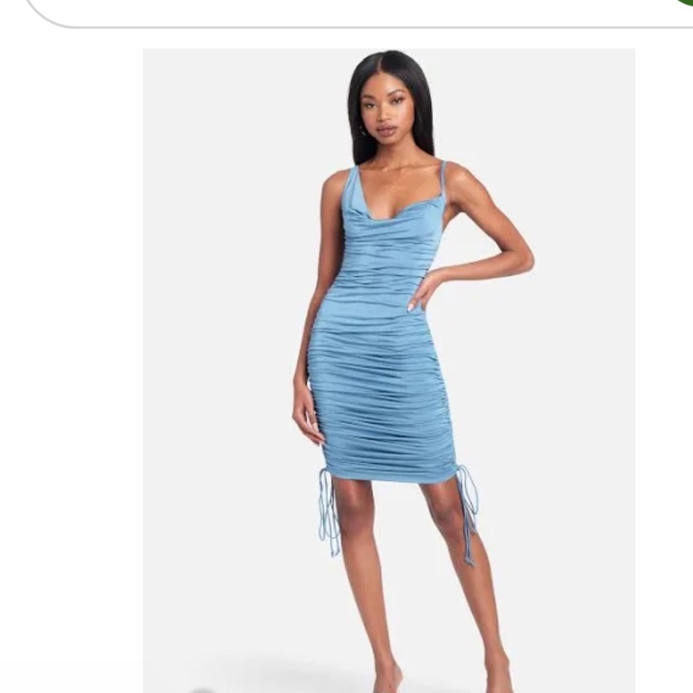 Bebe ruched adjustable hem